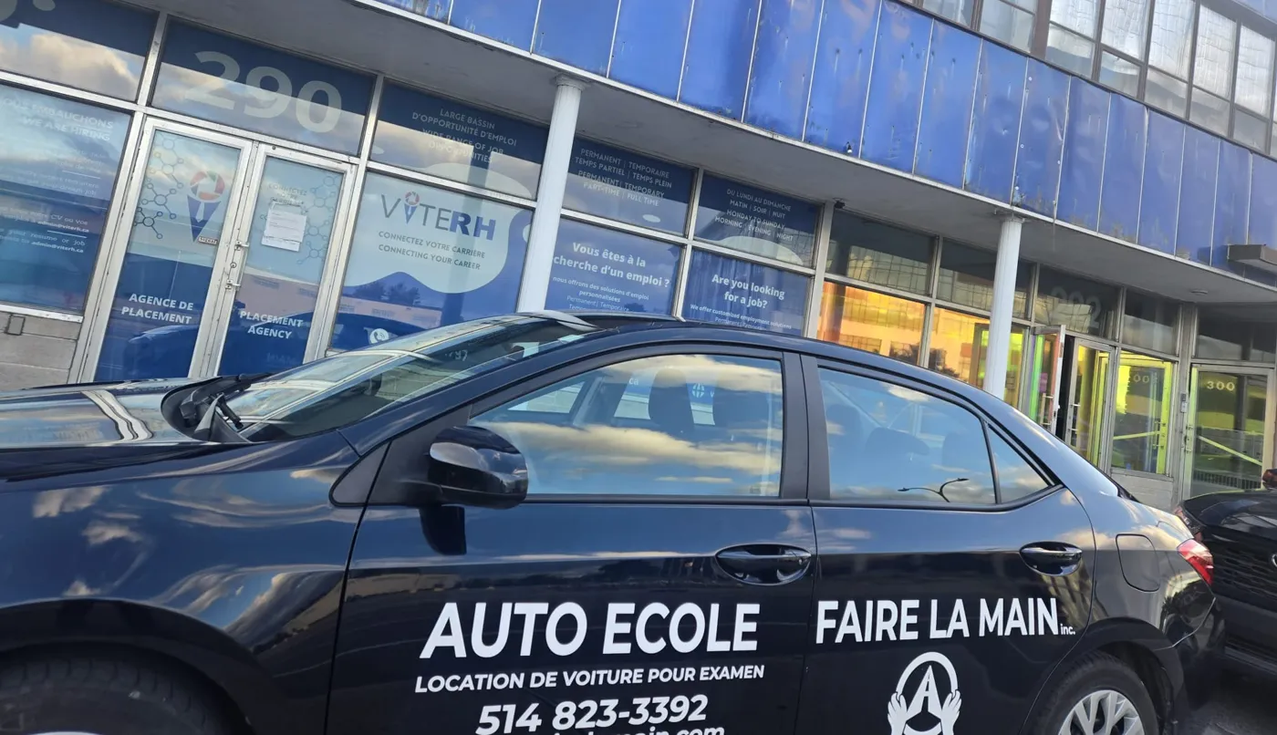 La voiture Faire la main, prête pour votre cours